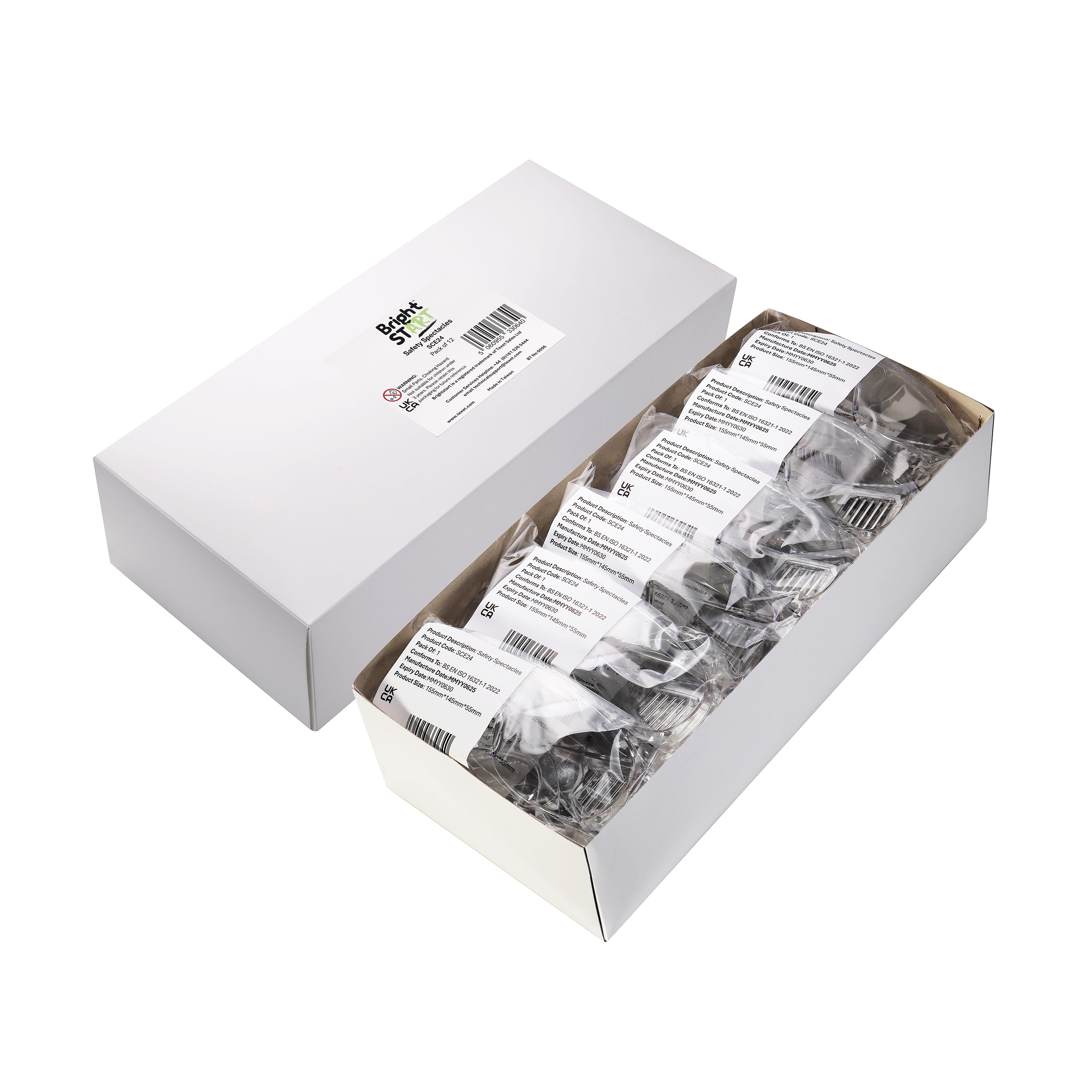 Safety Spectacles, Pack of 12