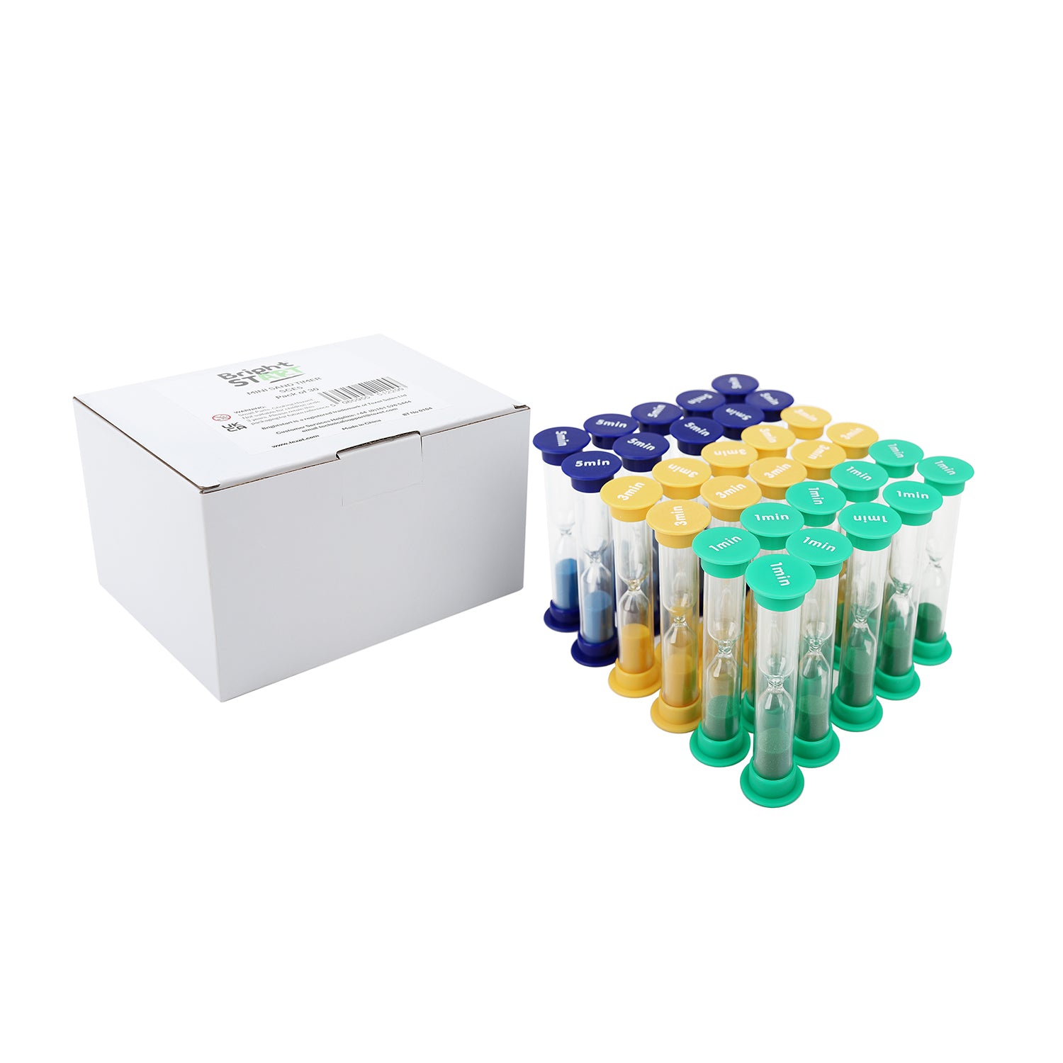 5 Minutes Mini Sand Timer, Pack of 30