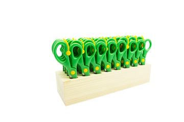 Sprung Scissors with Storage Block, Class Pack of 32