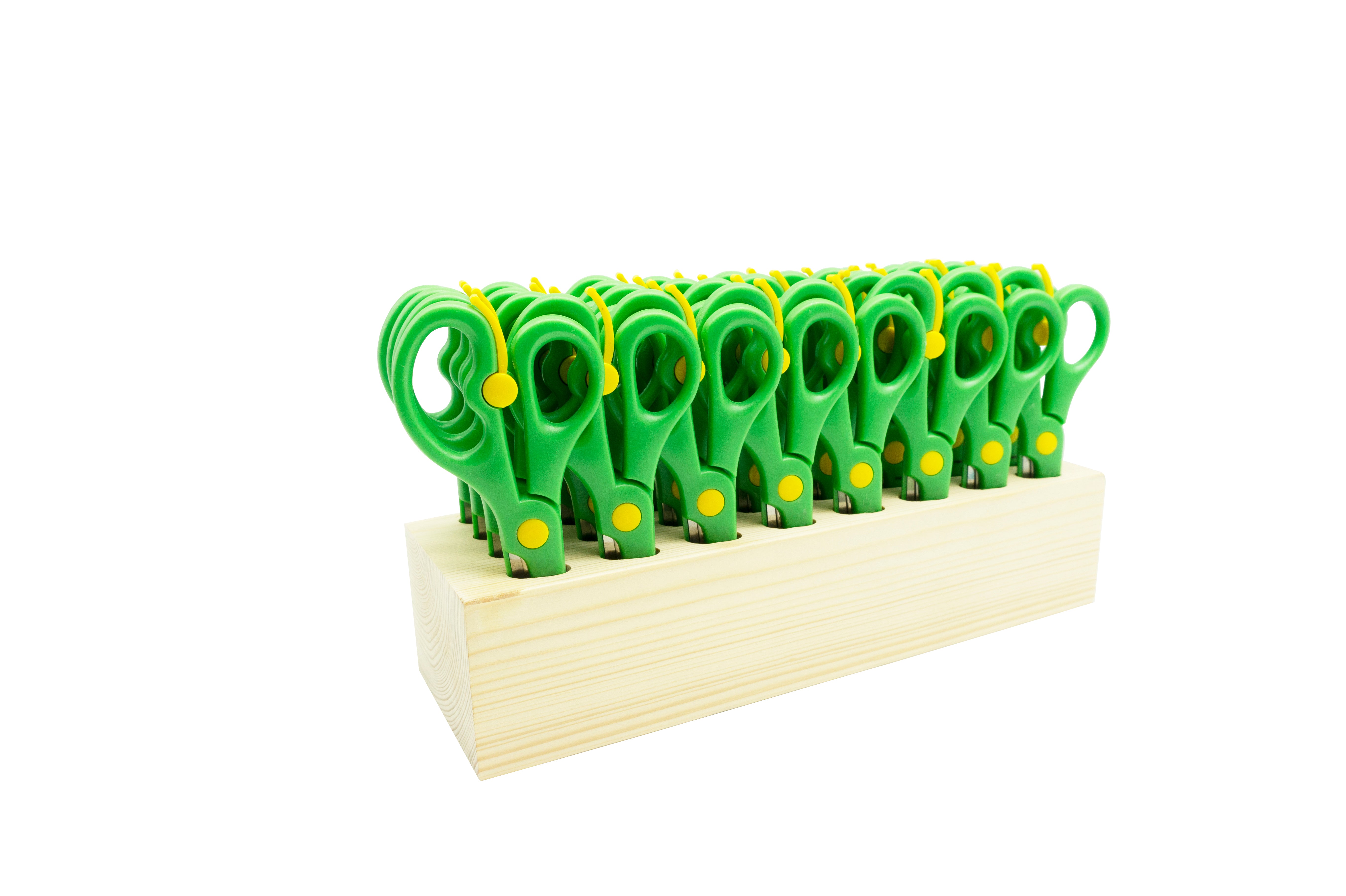 Sprung Scissors with Storage Block, Class Pack of 32