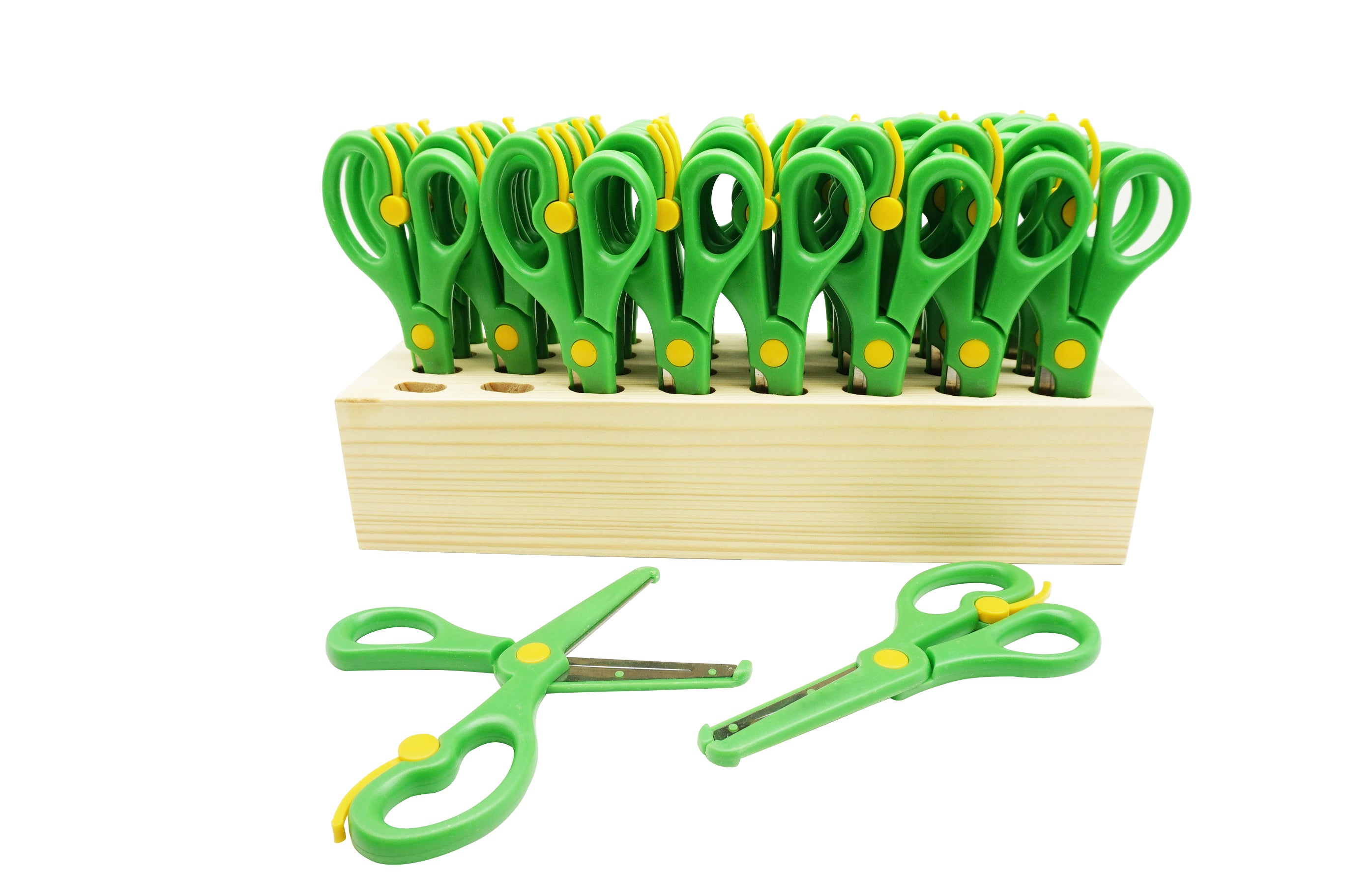 Sprung Scissors with Storage Block, Class Pack of 32