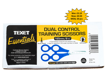 Left Hand Training Scissors Double Bow, Pack of 12