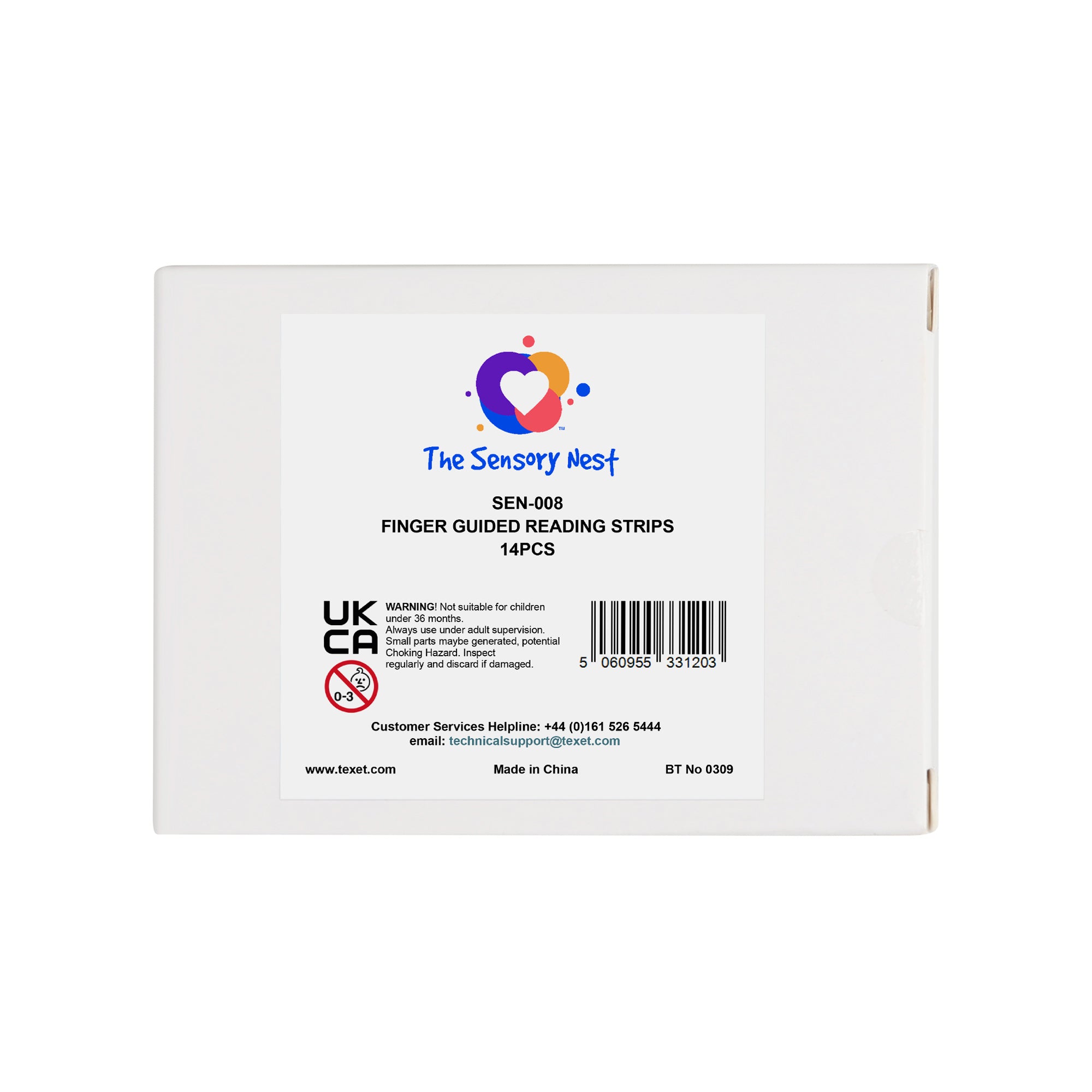 Finger Guided Reading Strips, Pack of 14