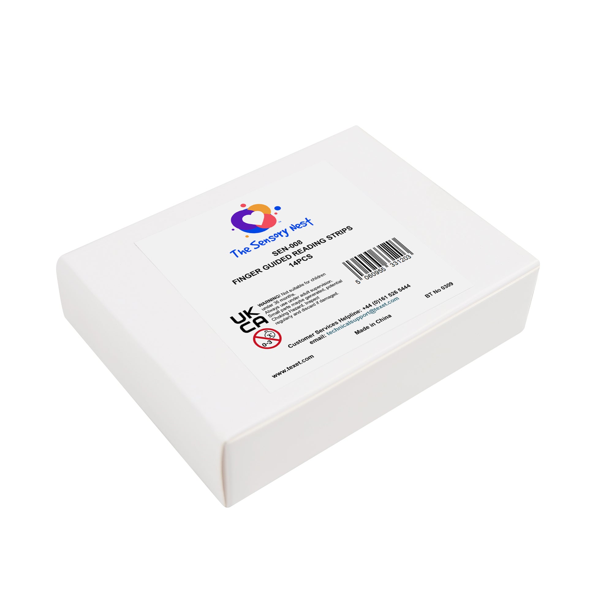 Finger Guided Reading Strips, Pack of 14