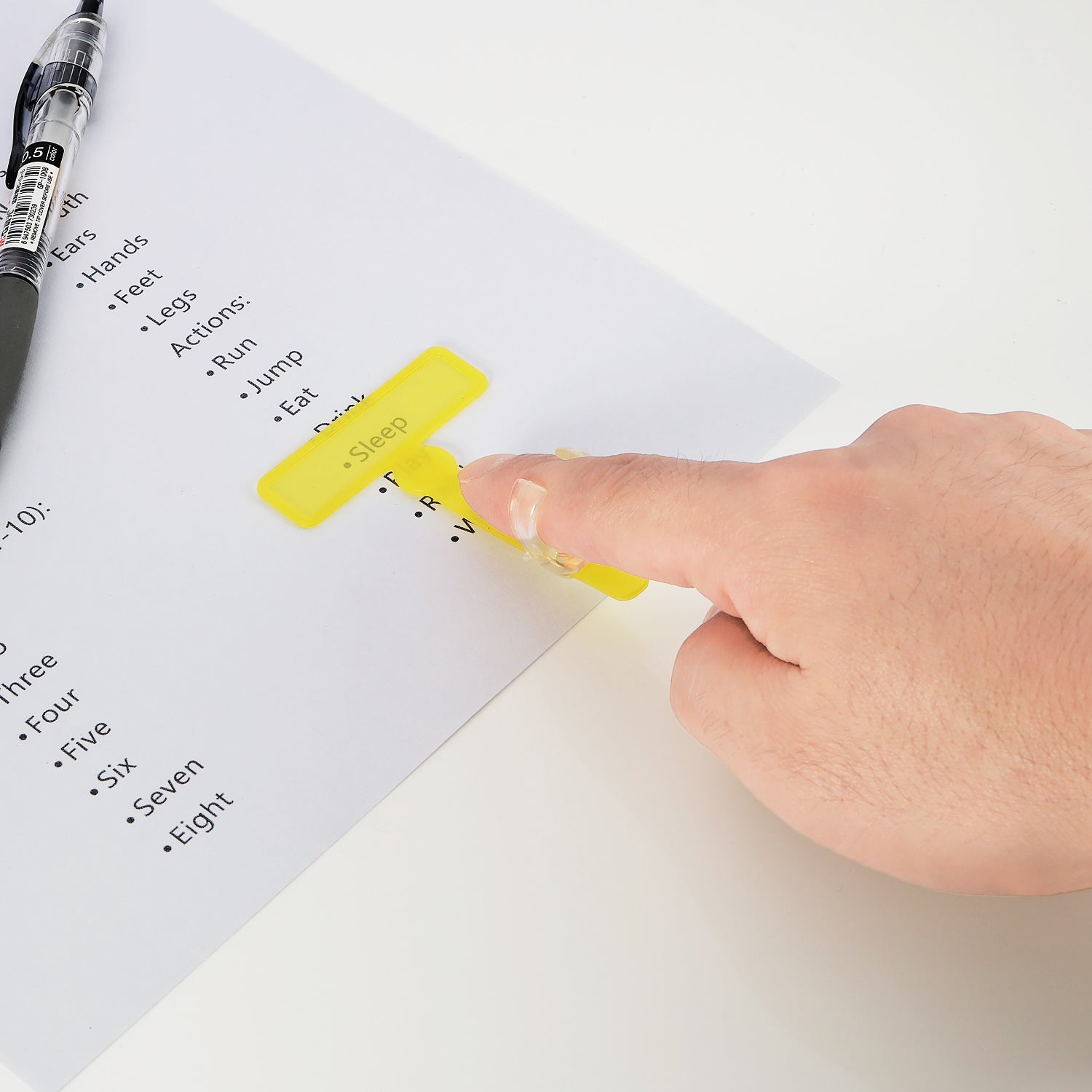 Finger Guided Reading Strips, Pack of 14