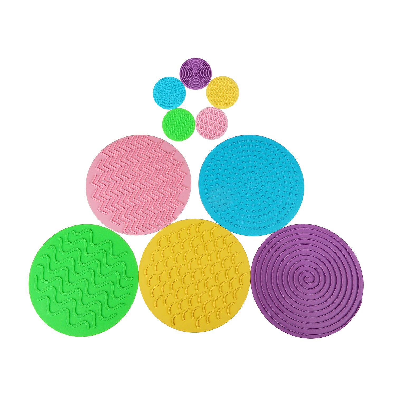 Sensory Circle Set – Textured Tactile Discs for Sensory Play & Therapy, Pack of 10