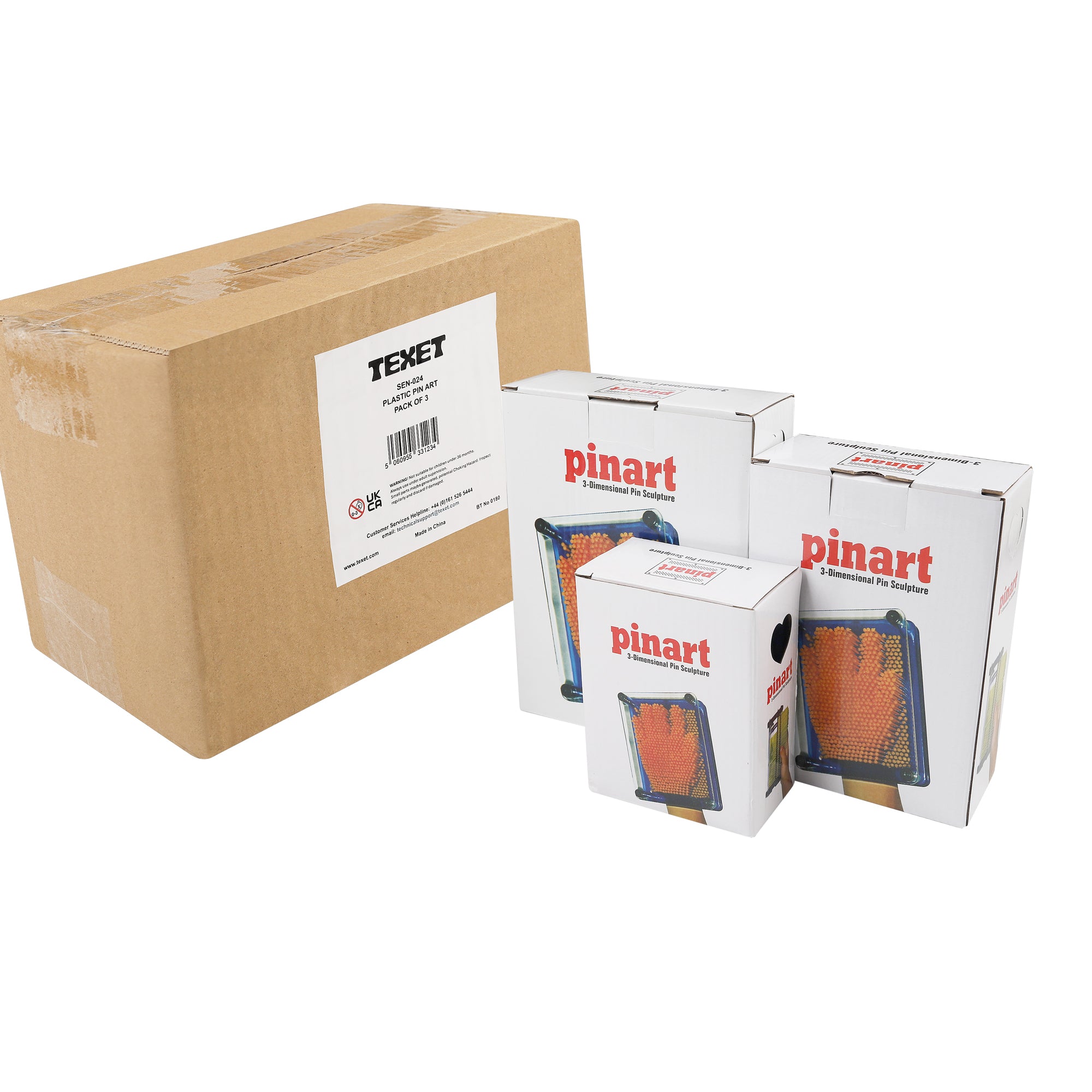 Plastic Pin Art, Pack of 3