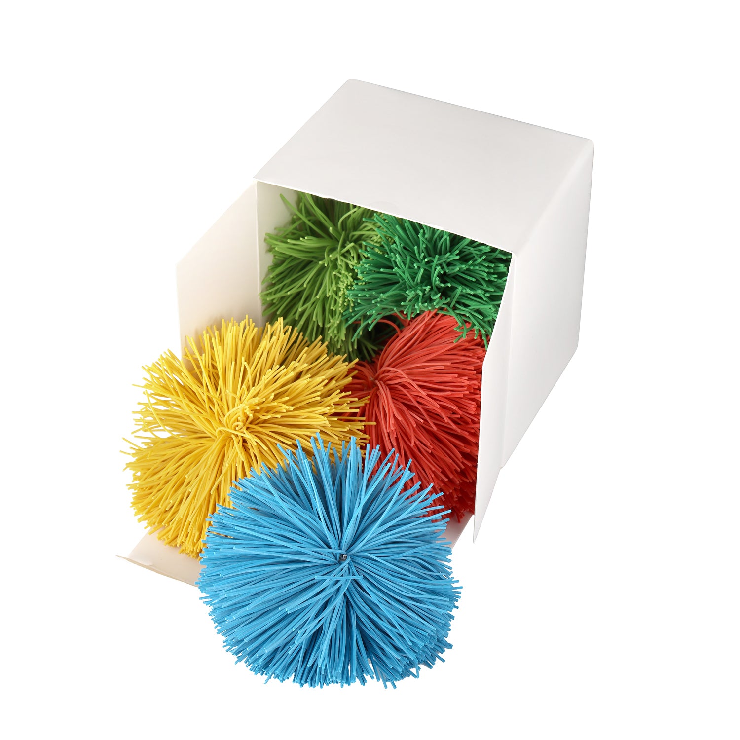 Fuzzee Rubber Ball - Sensory Tactile Stress Relief Toys, Pack of 6