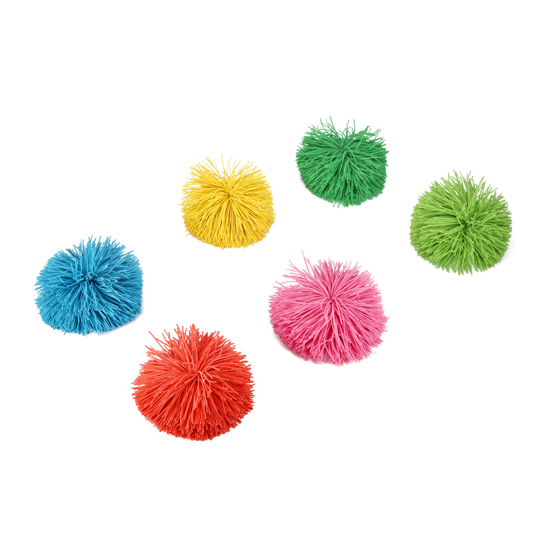 Fuzzee Rubber Ball - Sensory Tactile Stress Relief Toys, Pack of 6