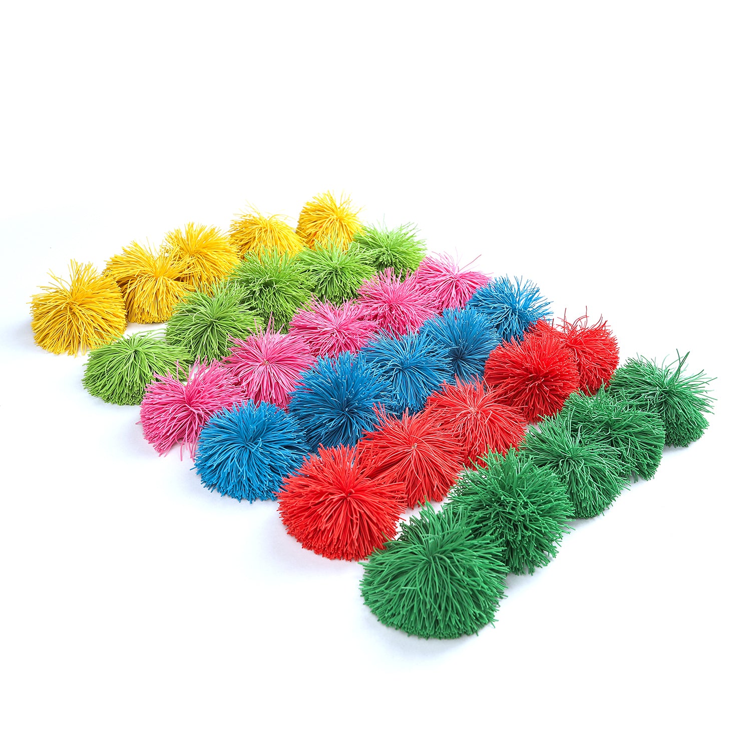 Fuzzee Rubber Ball - Sensory Tactile Stress Relief Toys, Pack of 30