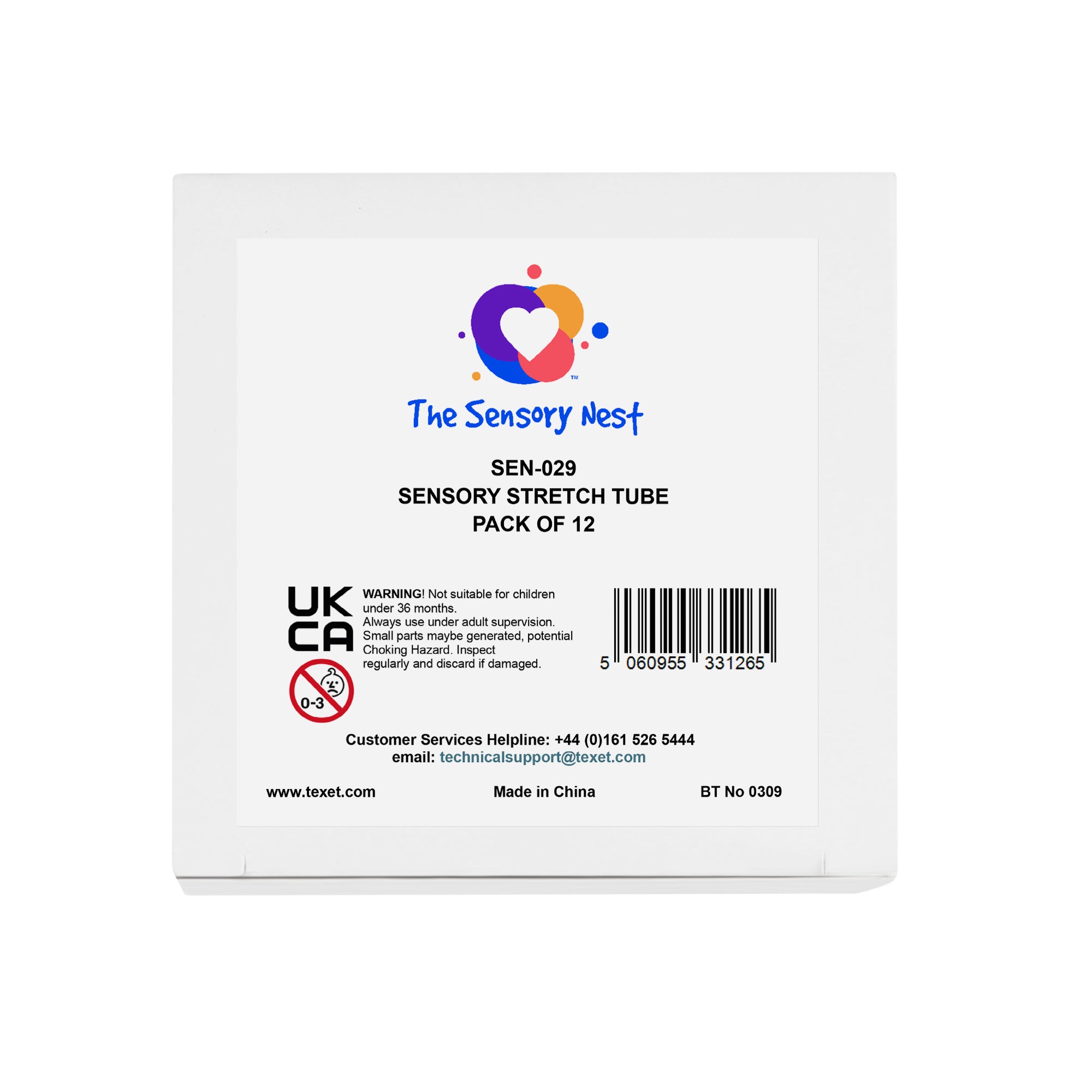 Sensory Stretch Tubes, Pack of 12