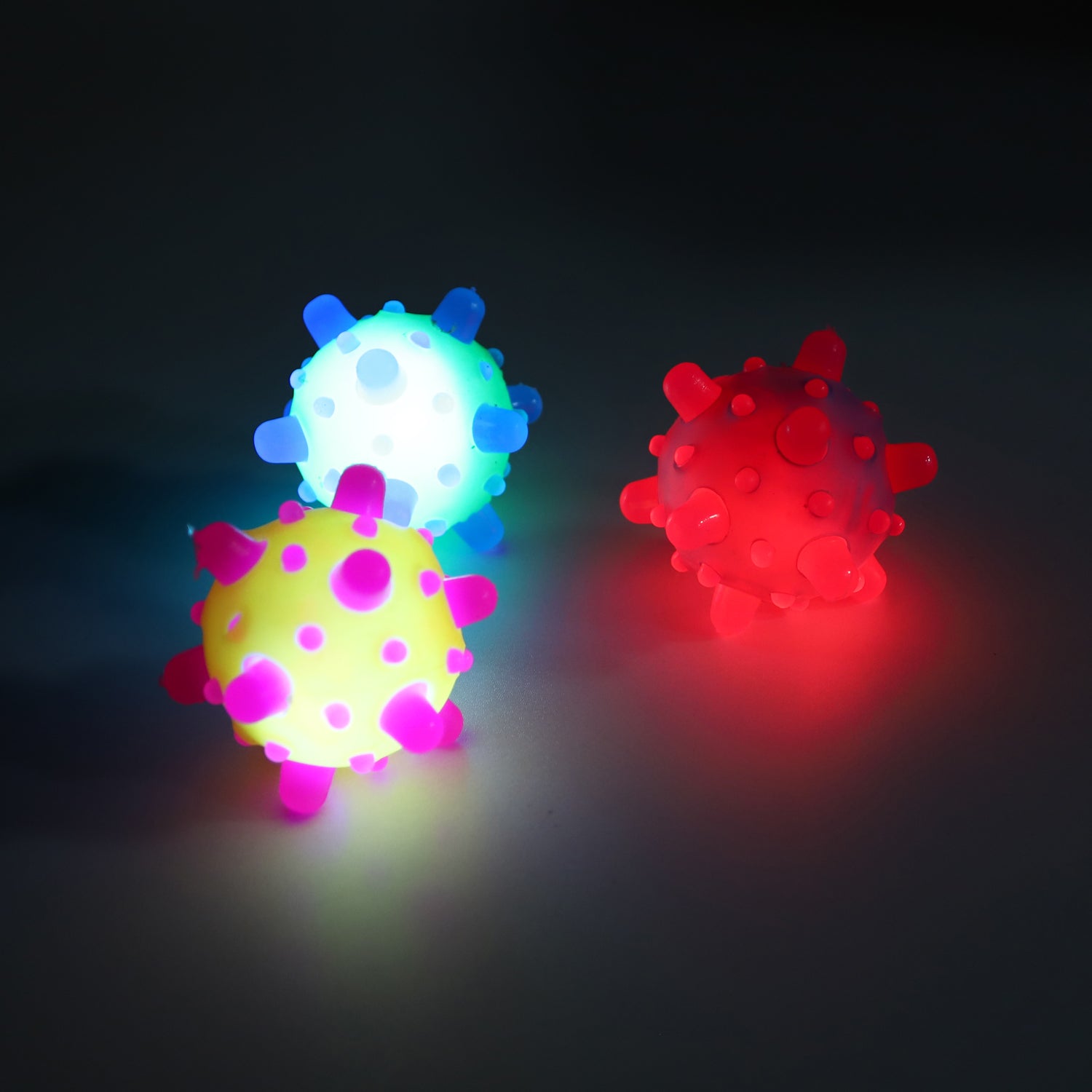 Flashing Sensory Balls – Light-Up Tactile Toys for Play & Therapy, Pack of 12