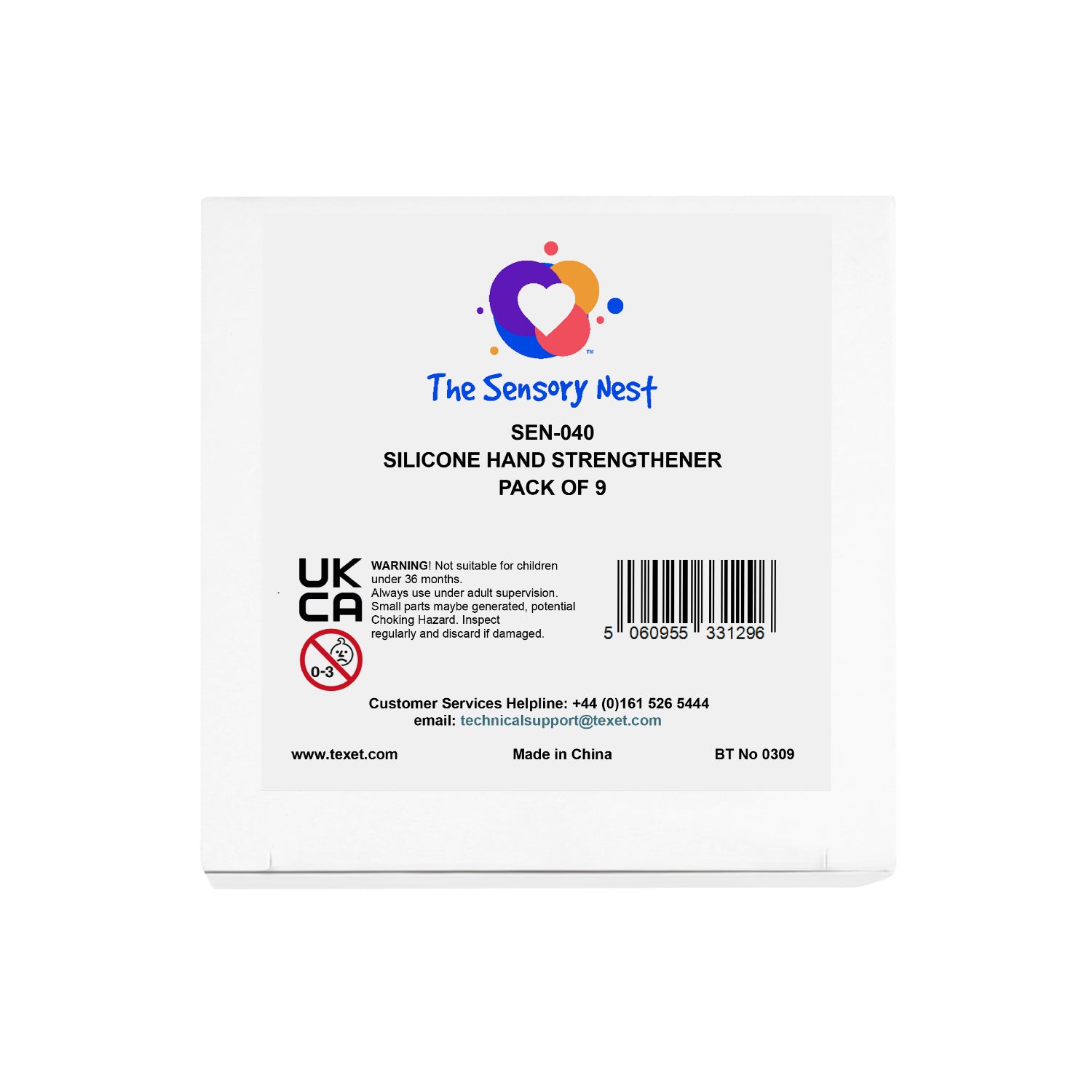 Silicone Hand Strengthener Set – Grip & Finger Exercise Kit, Pack of 9