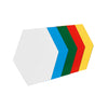 Coloured Hexagon Mirror, Pack of 5