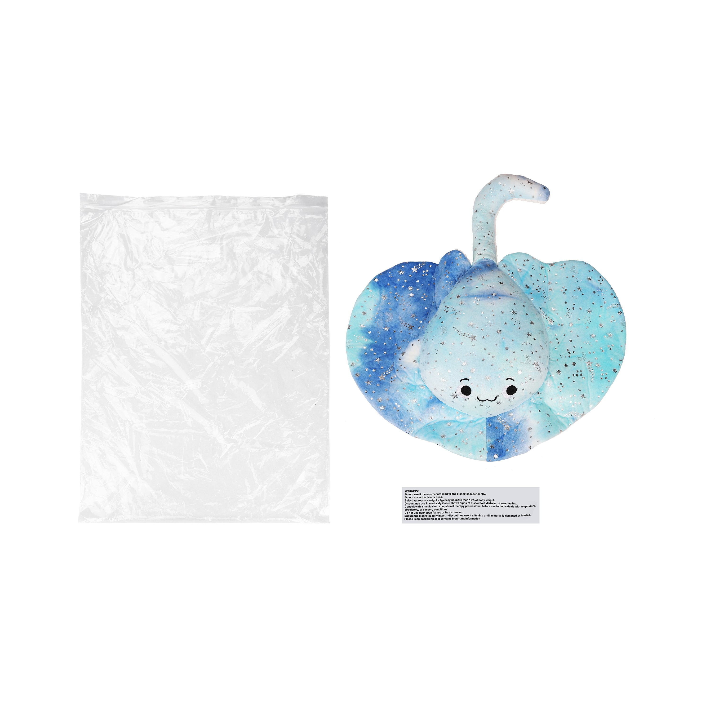 Plush Stingray Weighted Sensory Toy, 1.45kg