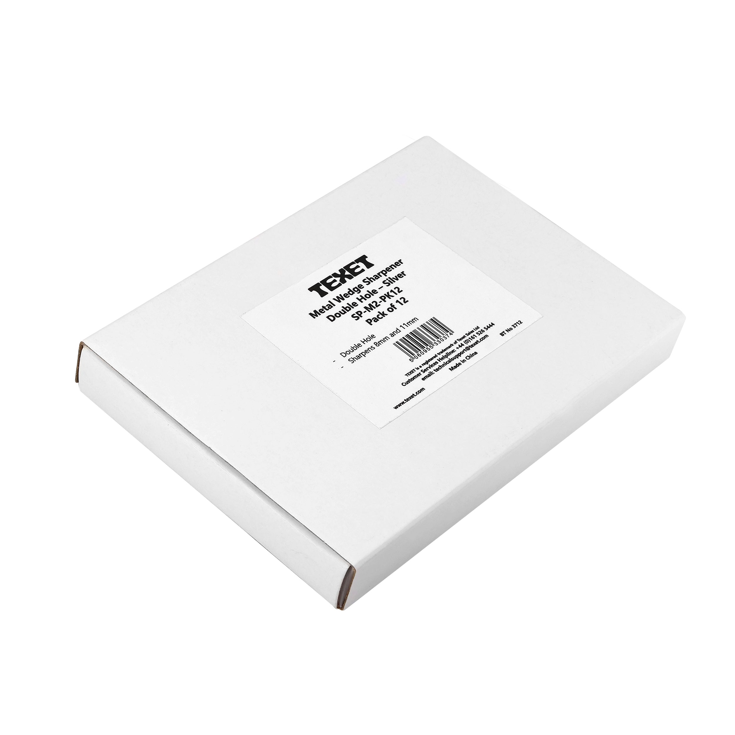 Metal Wedge Sharpener Double Hole, Pack of 12