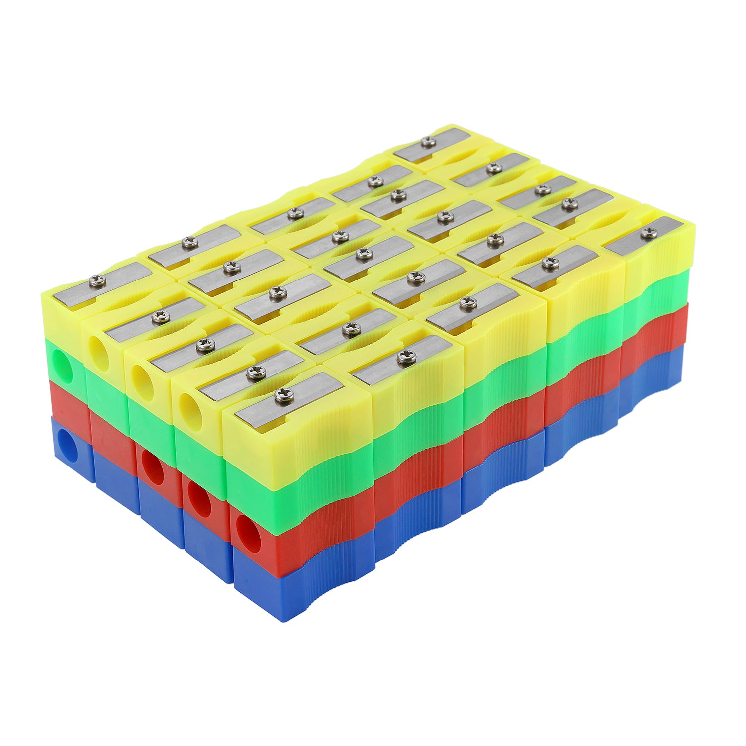 Plastic Sharpener Single Hole, Pack of 100