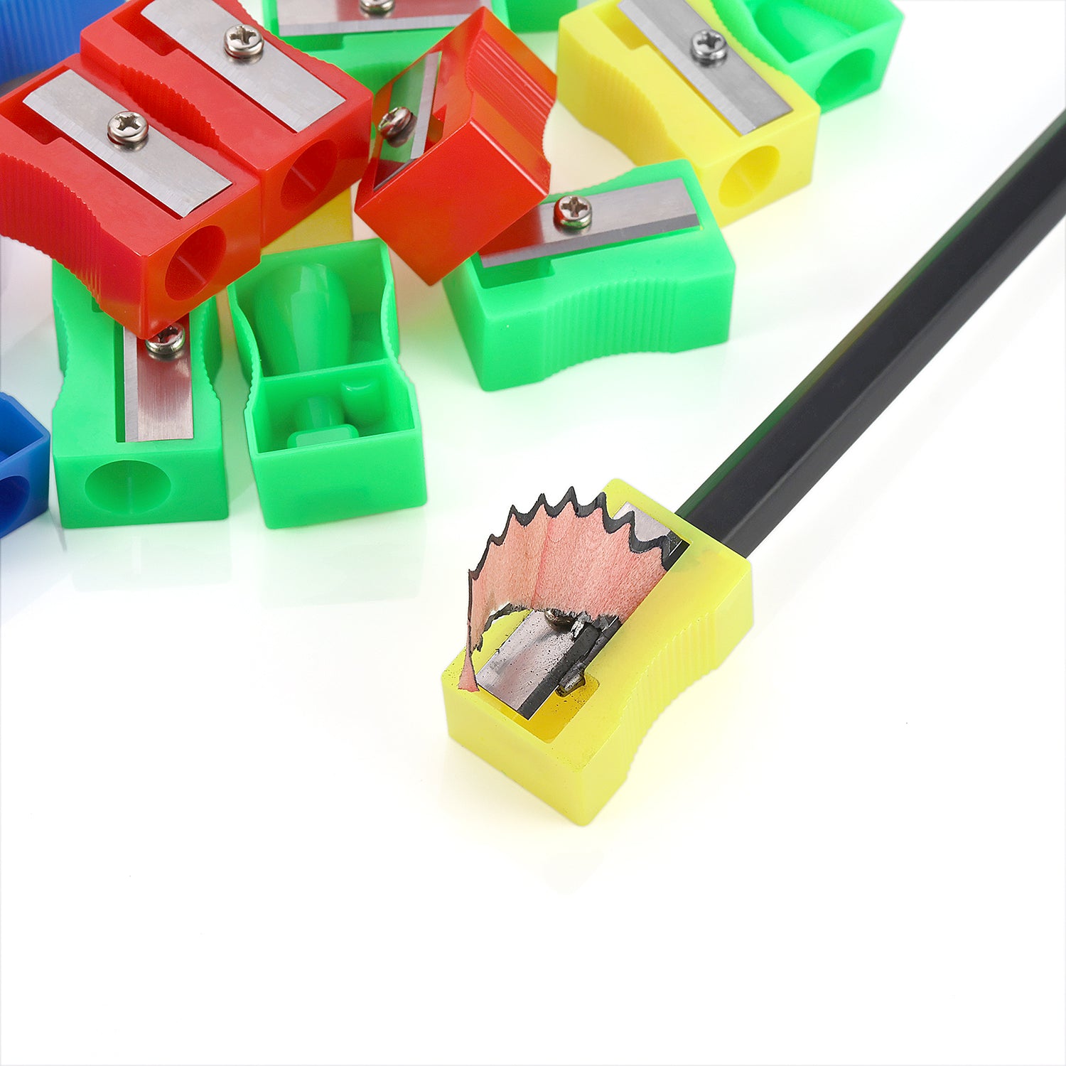 Plastic Sharpener Single Hole, Pack of 100