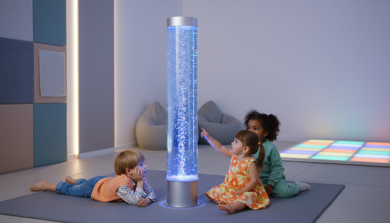 Bubble Tube 150x30cm, Large Colour-Changing Sensory Light for Relaxation & Therapy