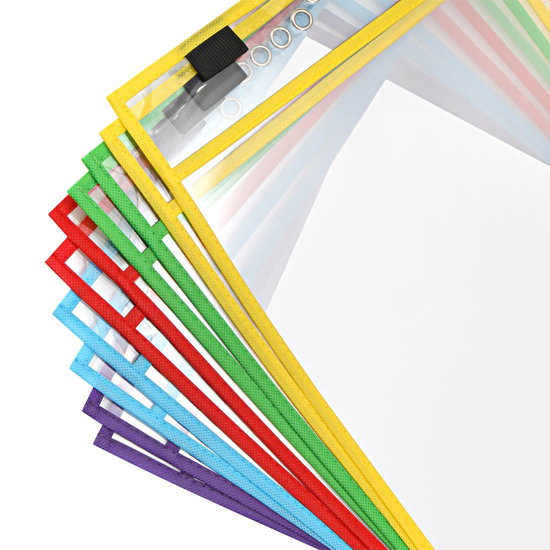 A4 Drywipe Sleeves Assorted Colours, Pack of 10