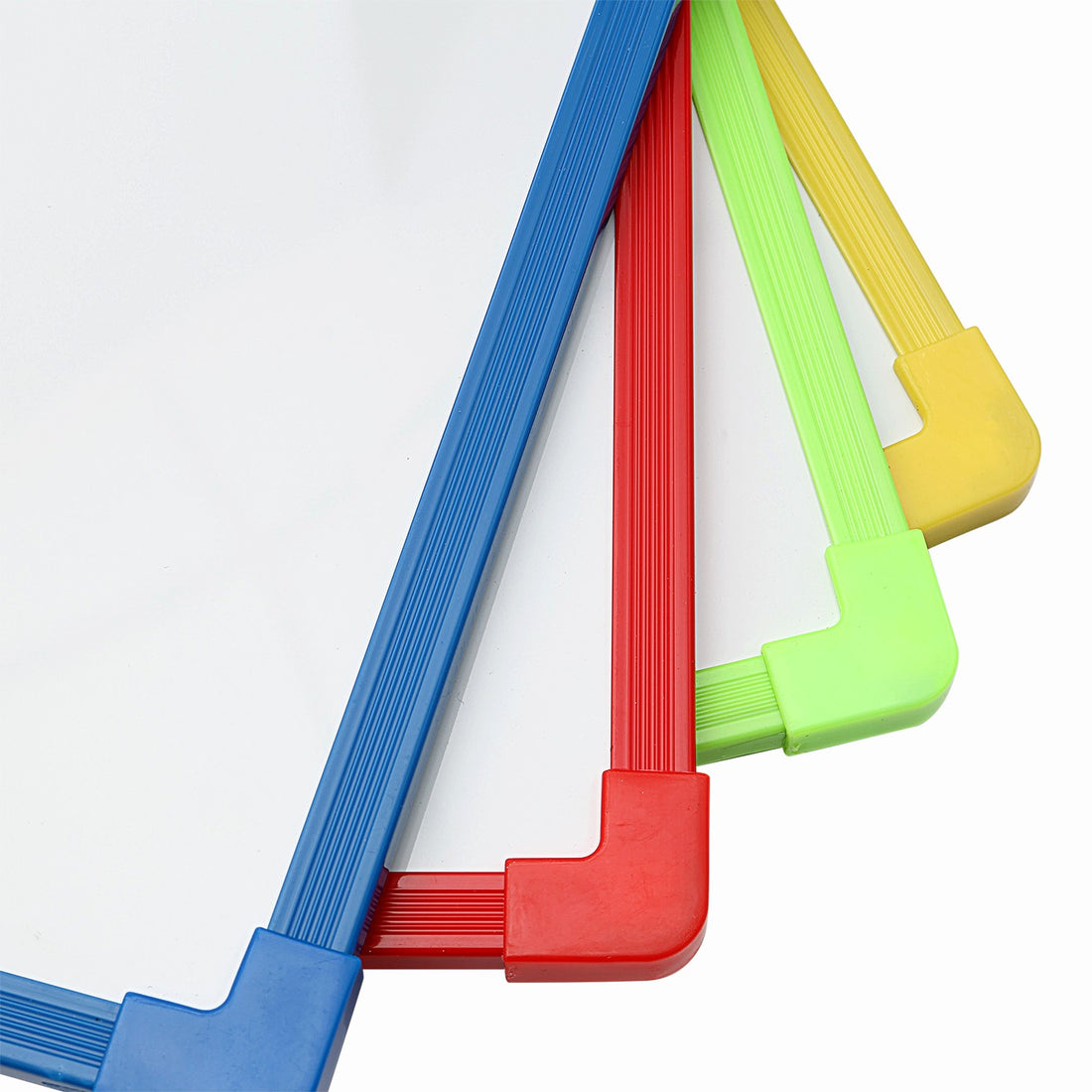 A4 Mix Colours Magnetic Framed Whiteboards, Pack of 4