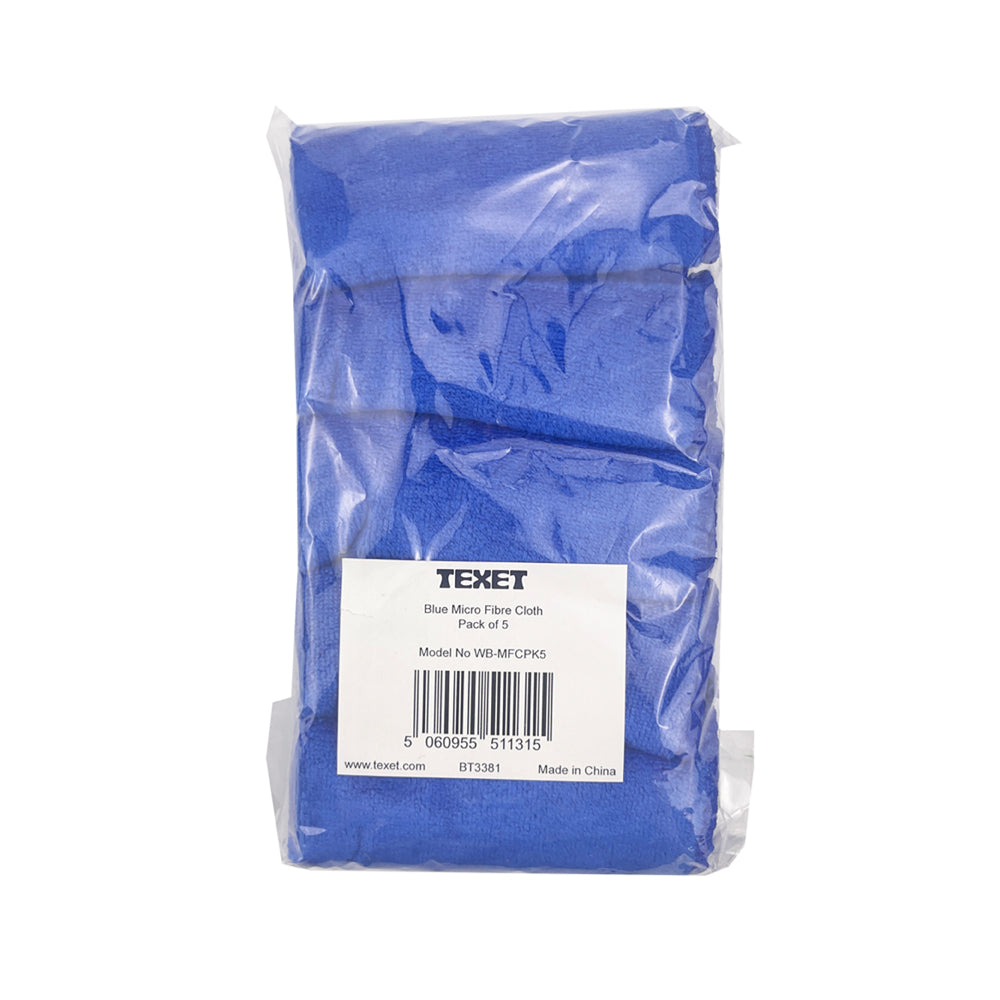 Micro Fibre Cloths, Pack of 5