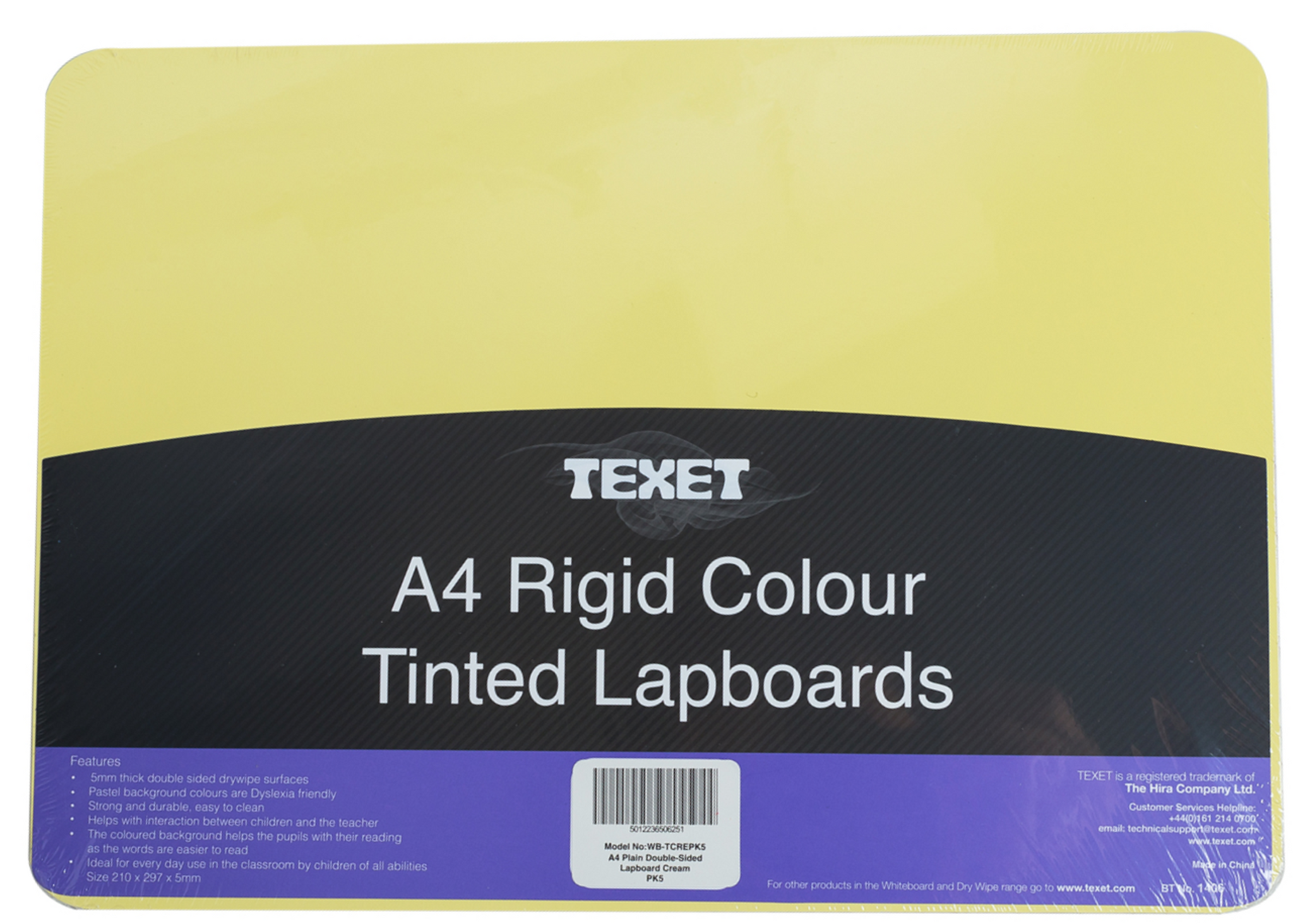 A4 Rigid Double Sided Lapboard, Pack of 5