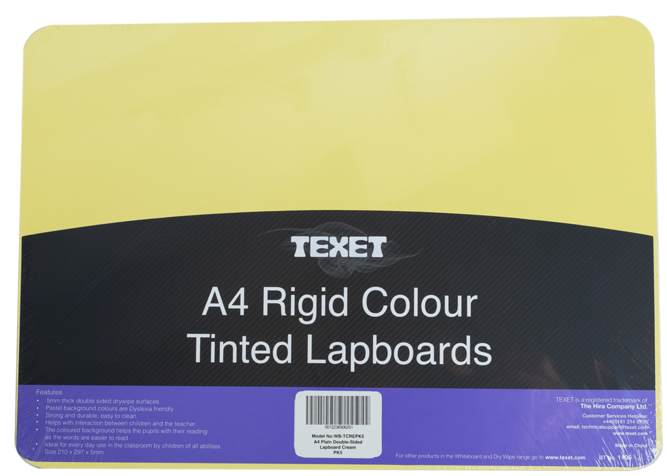 A4 Rigid Double Sided Lapboard, Pack of 5
