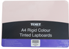 A4 Rigid Plain Double-Sided Lapboard Pink, Pack of 5