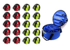 Children Ear Defenders Red and Yellow, Class Pack of 20 with Nylon Carry Case