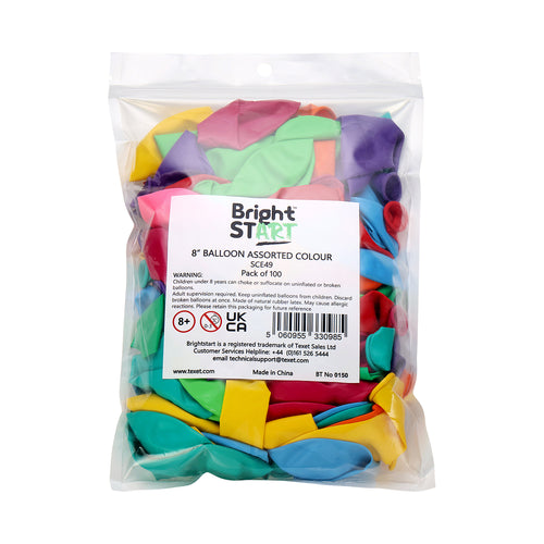 8" Balloon, Pack of 100