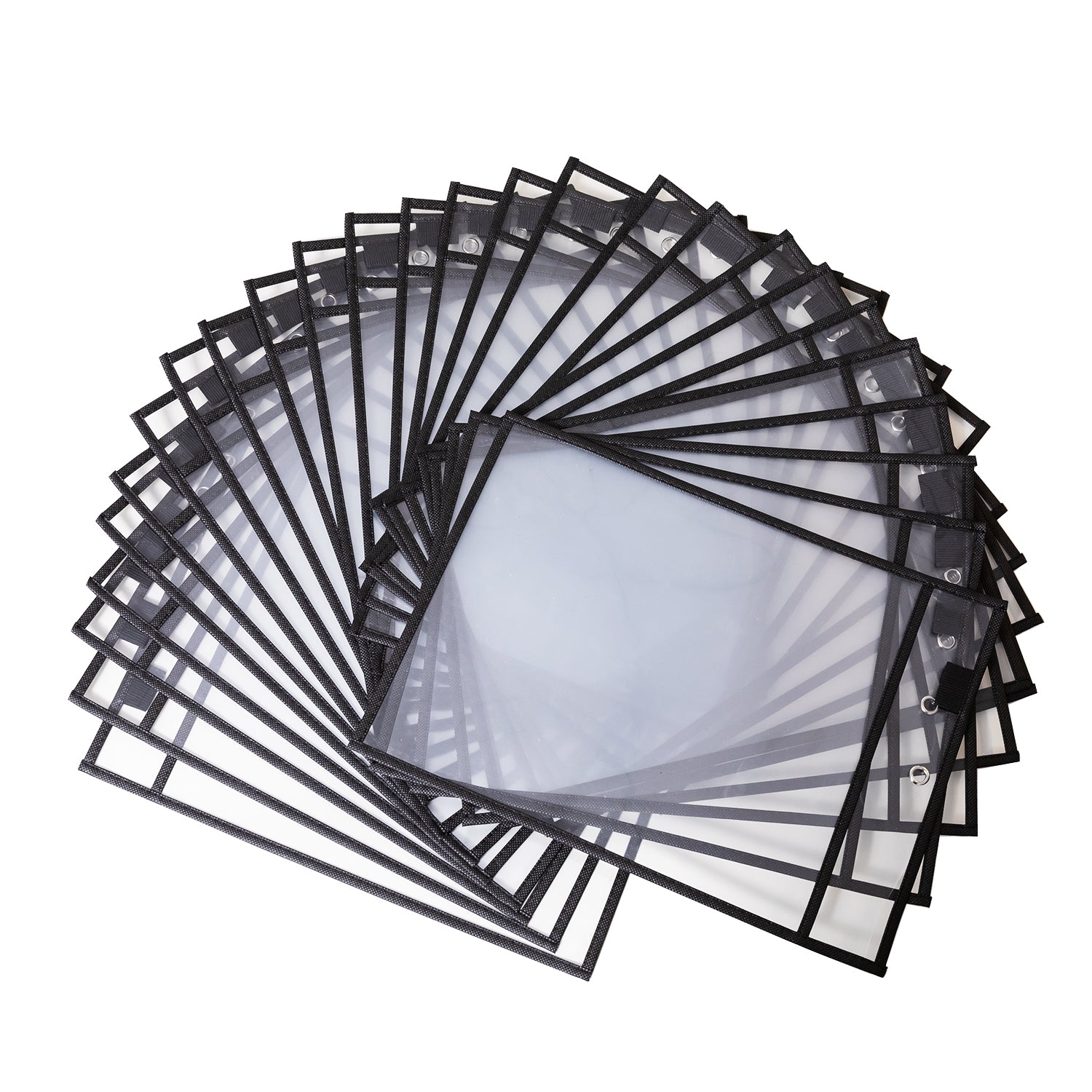 A4 Black Drywipe Sleeves, Pack of 30