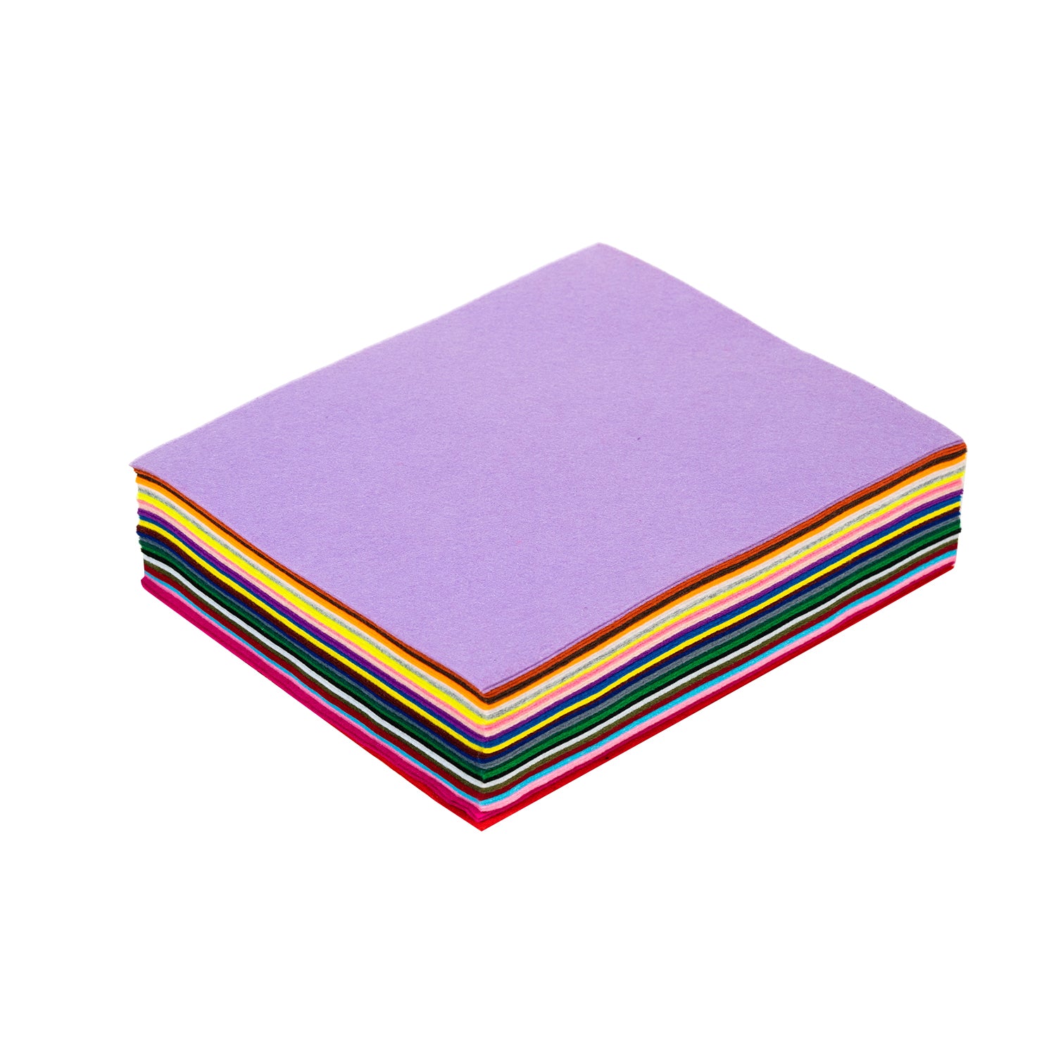 Bright Coloured Felt Sheets 33 x 27cm, Pack of 50
