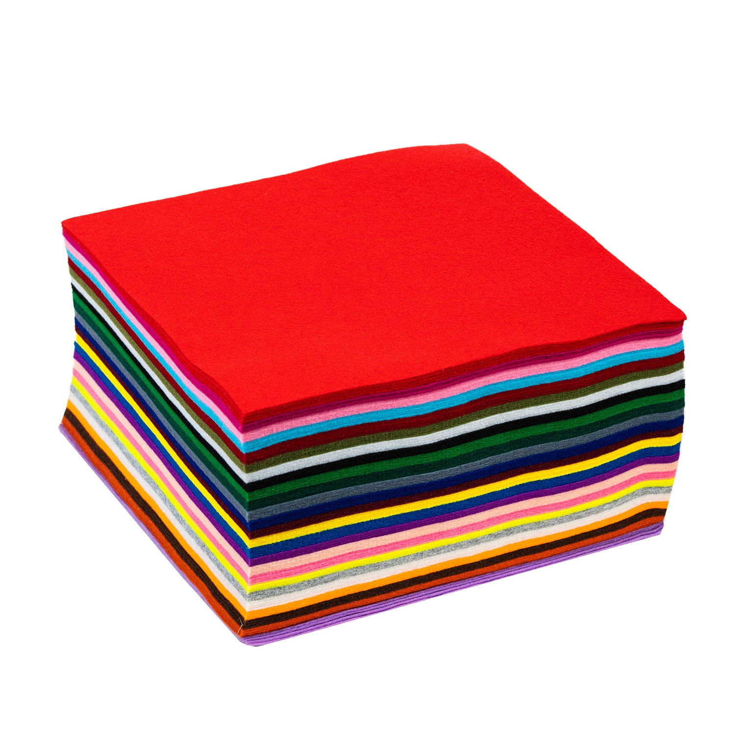 Bright Coloured Felt Sheets 30 x 30cm, Pack of 100