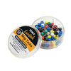 Map Tacks 4.5mm Pack 100 Assorted Colours