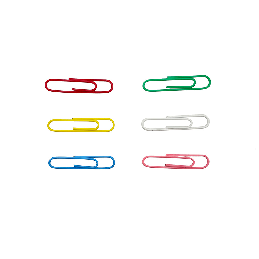 Paper Clips Large Pack 150 Assorted Colours