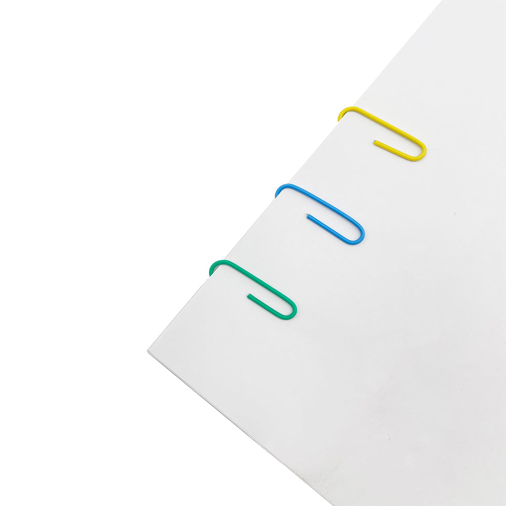 Paper Clips Medium Pack 500 Assorted Colours