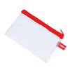 Clear Pencil Case 200mm x 125mm Assorted Colours PK12