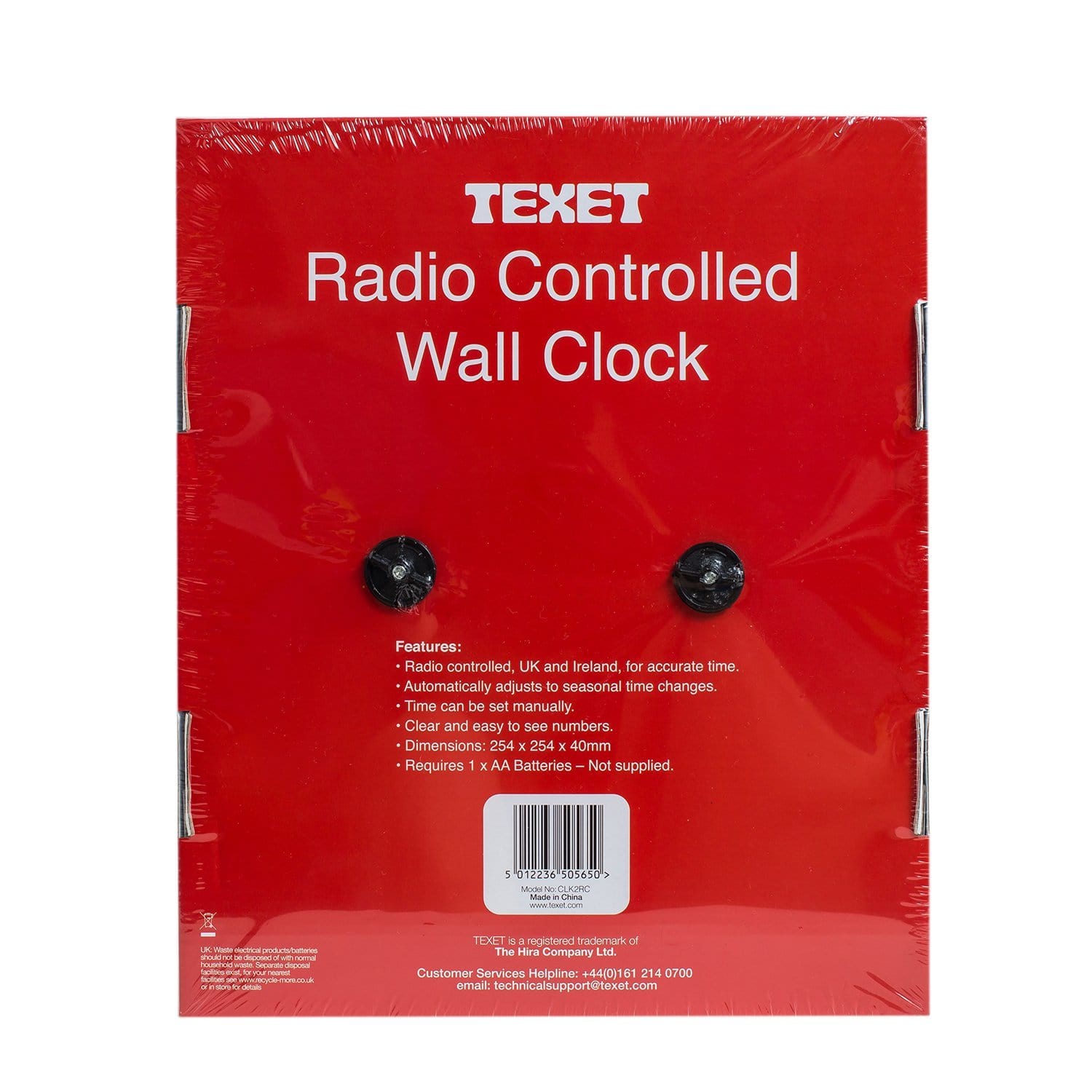 Radio Controlled Wall Clock, 25.4 cm
