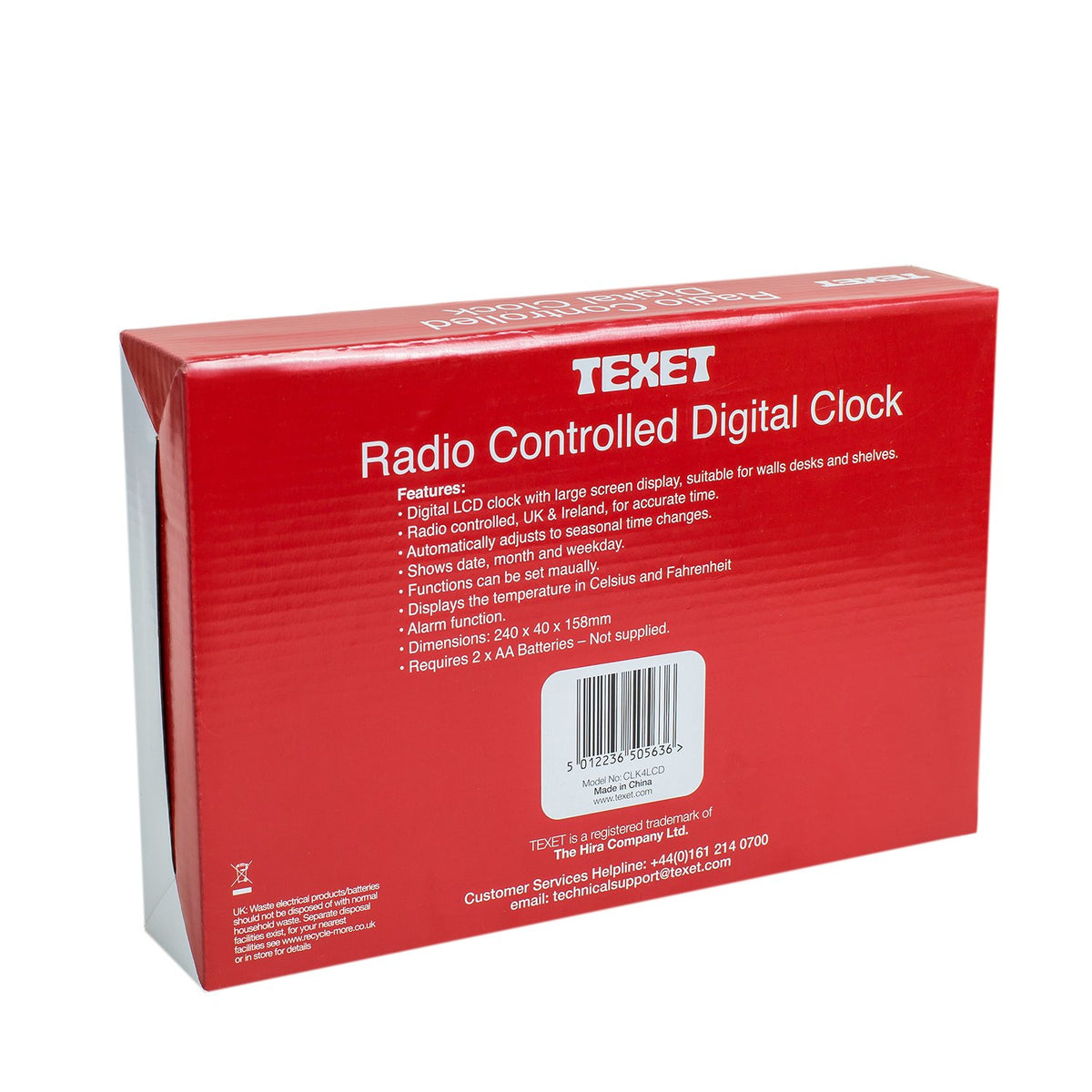 Digital Clock Radio Controlled – www.texet.com