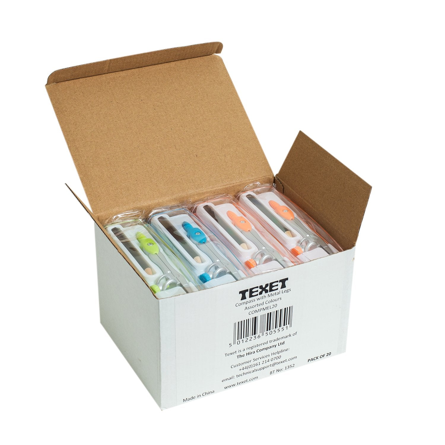 Compass With Metal Legs, Pack of 20