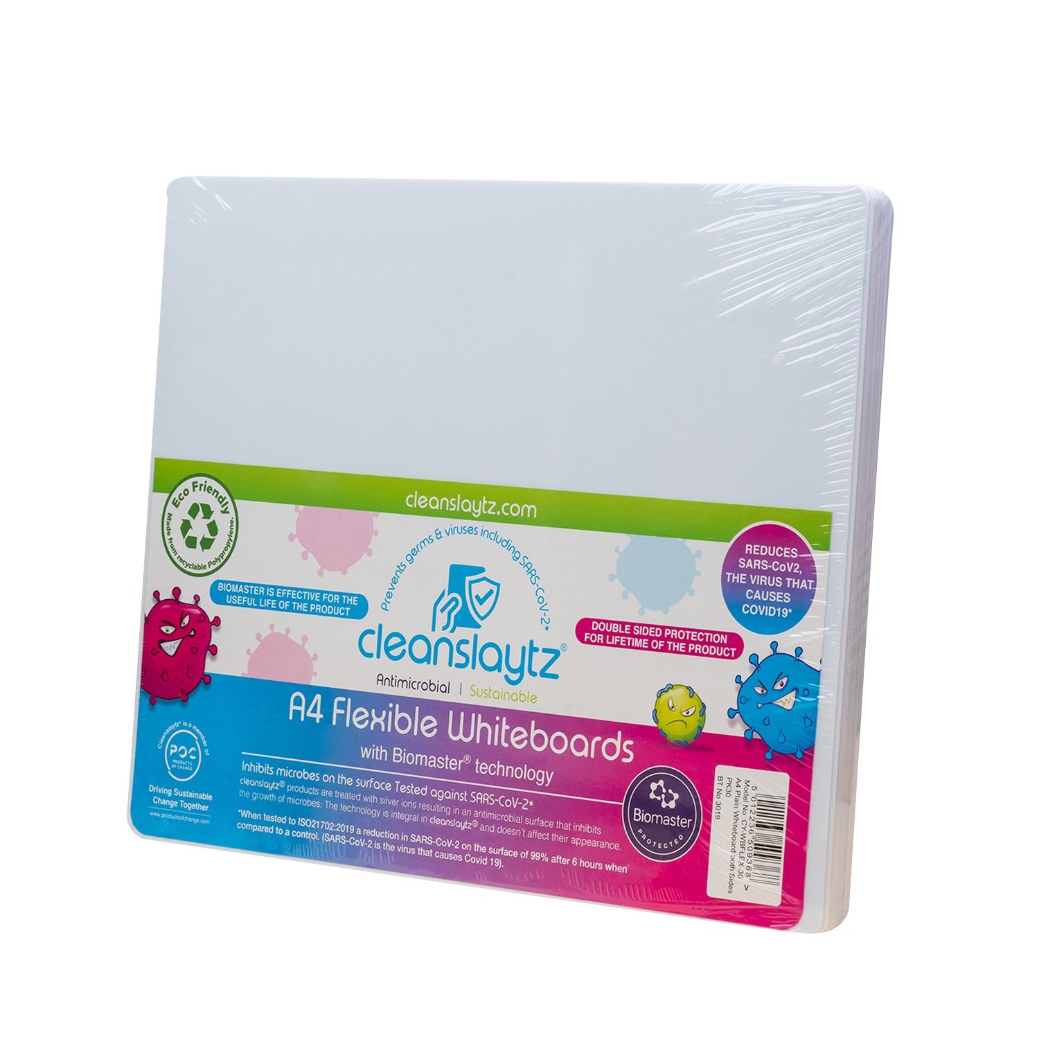 Flexible A4 Plain Whiteboard, Pack of 30