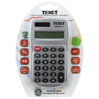 Pocket 8 Digit Dual Powered Calculator