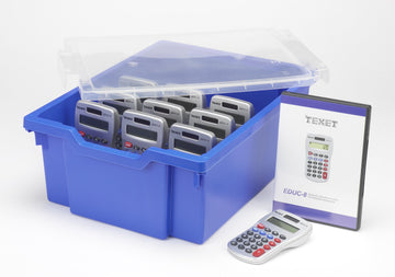 EDUC-8CC Large 8 Digit Dual Powered Pocket Calculator Class Pack, Pack of 30