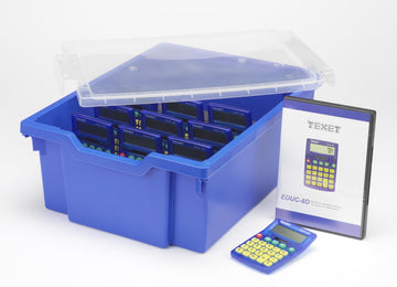 EDUC-8DCC Large 8 Digit Dual Powered Pocket Calculator Classpack, Pack of 30