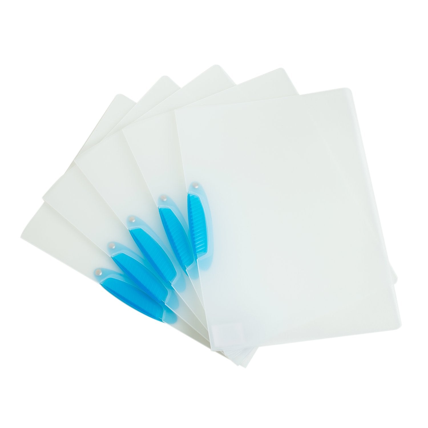A4 Swivel Clip Folders Clear PK25