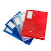 A4 Double Stud Wallets Assorted Colour PK5