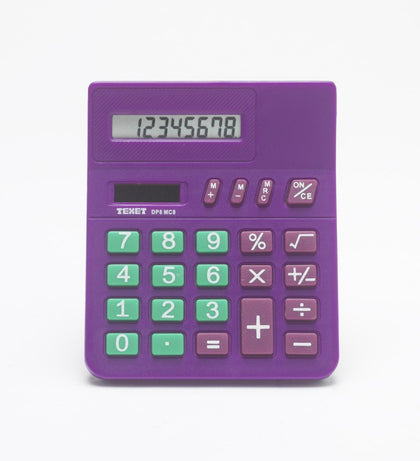 Small Desktop Dual Powered 8 Digit Calculator