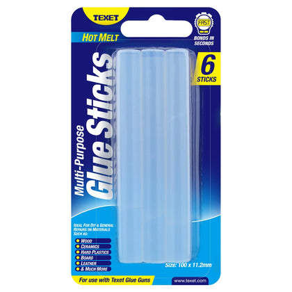 Hot Melt Glue Sticks 6PK Size 100x 11.2mm