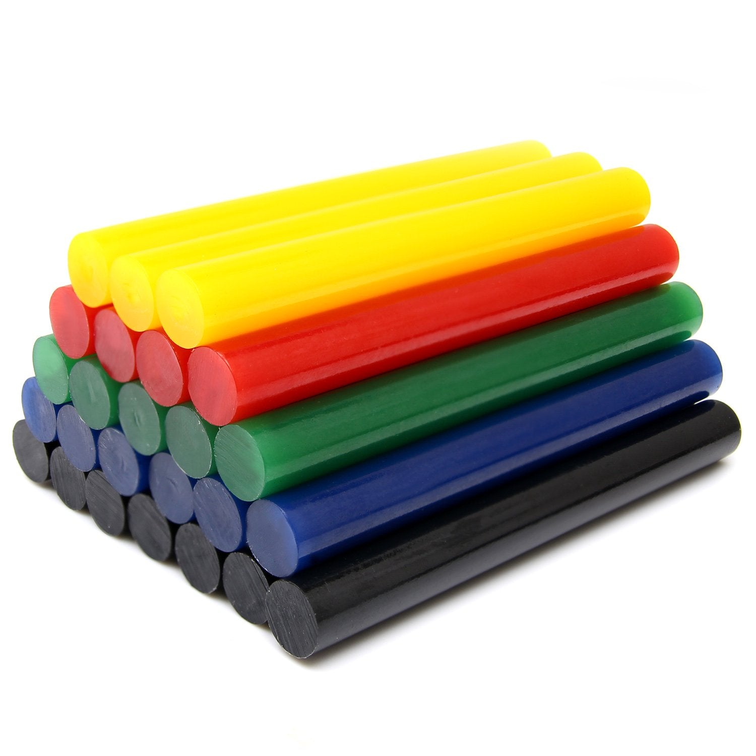 Mixed Colour Glue Sticks 100 x 11.2mm, Pack of 200